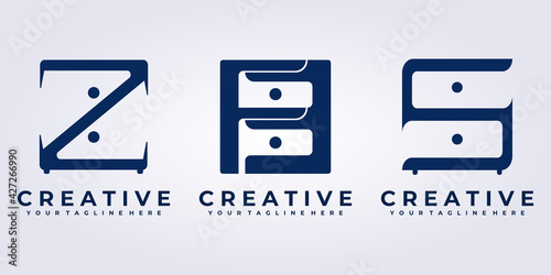 set bundle collection furniture decoration logo icon symbol sign label vector illustration design graphic