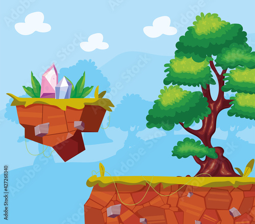 forest videogame landscape