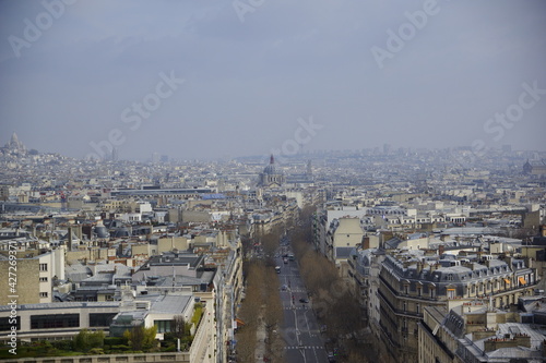 Blick über Paris im Smog 2016 vom Triumphbogen  © landscapephoto