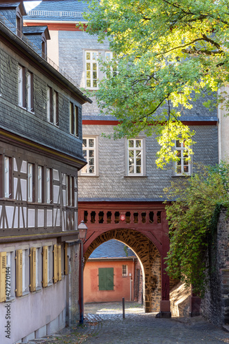 Zolltor und Zollturm auf dem Höchster Schlossplatz, Frankfurt-Höchst, Hessen photo