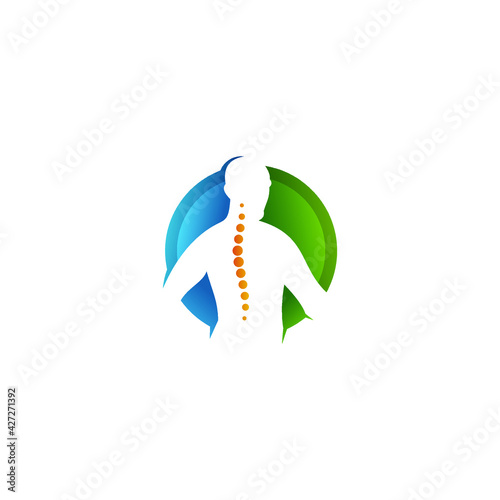 massage logo design vector