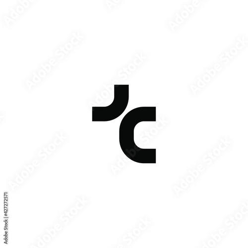 letter TC logo design vector