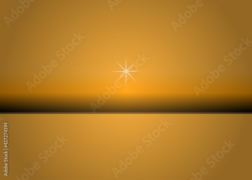 Im Orange gehaltener Hintergrund mit Sternchen