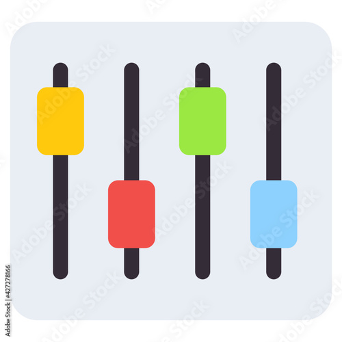 An icon design of online volume equalizer