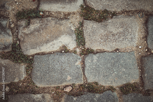 texture of old paving stones
