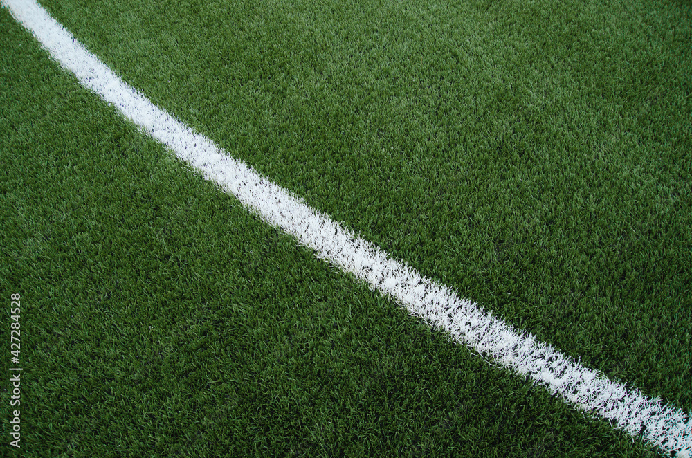 Línea blanca de campo de fútbol