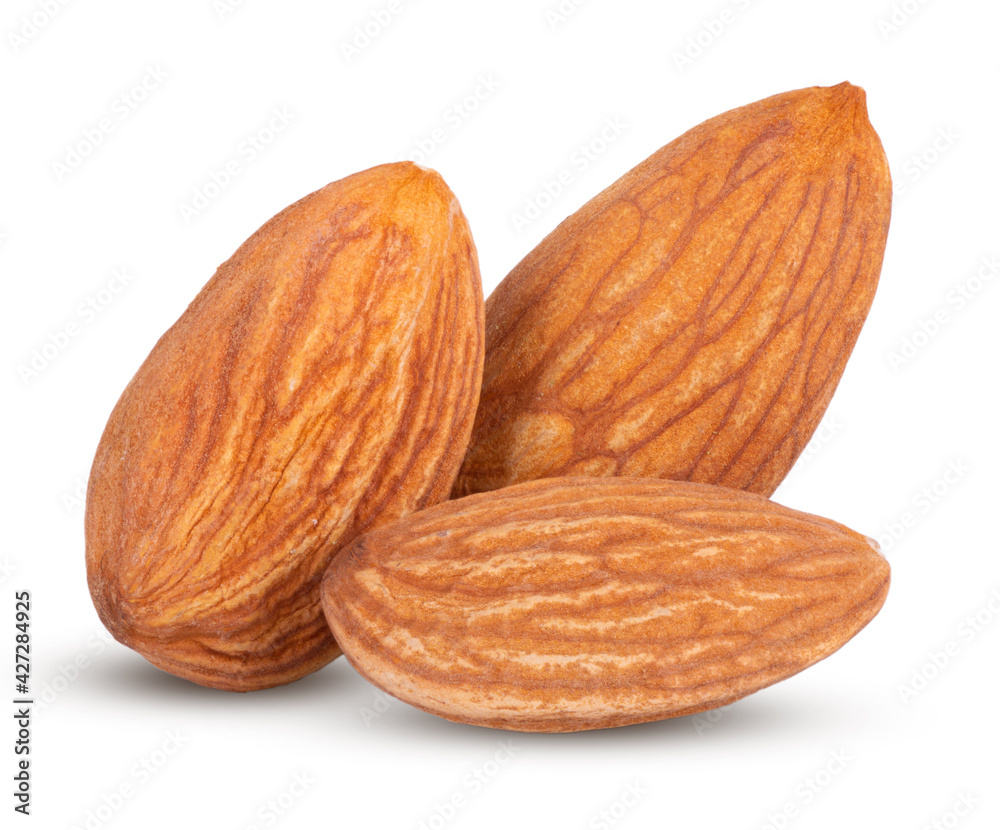 almonds nuts isolated on white background Clipping Path almonds nuts isolated on white background Clipping Path