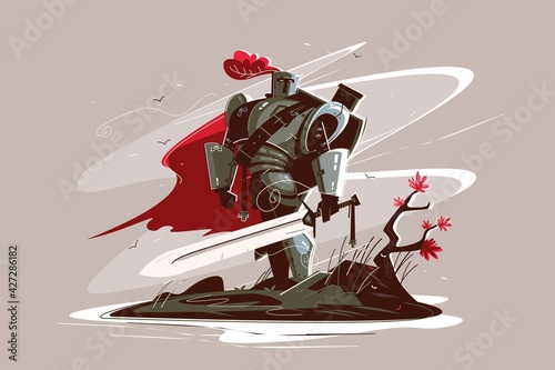 Medieval strong knight