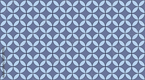 Seed of Life Seamless Vector Design. Geometric Flower of