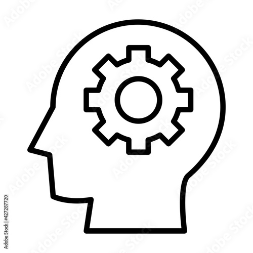 Gear mindset icon