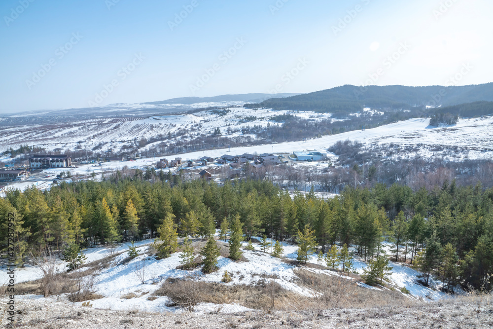 spring, clear fine day, light, shade, nature, landscape, country walk, hill, hill, slope, ski slope, forest, trees, pines, snow, thaw, height, distance, space, sky, buildings, buildings, resort spring, clear fine day, light, shade, nature, landscape, country walk, hill, hill, slope, ski slope, forest, trees, pines, snow, thaw, height, distance, space, sky, buildings, buildings, resort