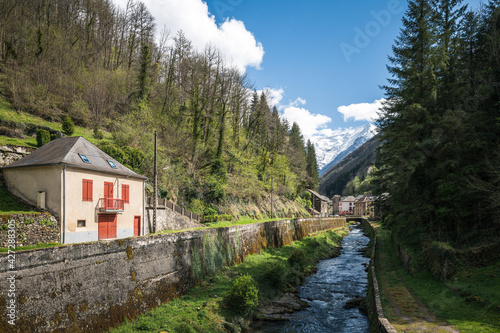 Couflens French commune, located in the department of Ariège in Occitanie region  photo