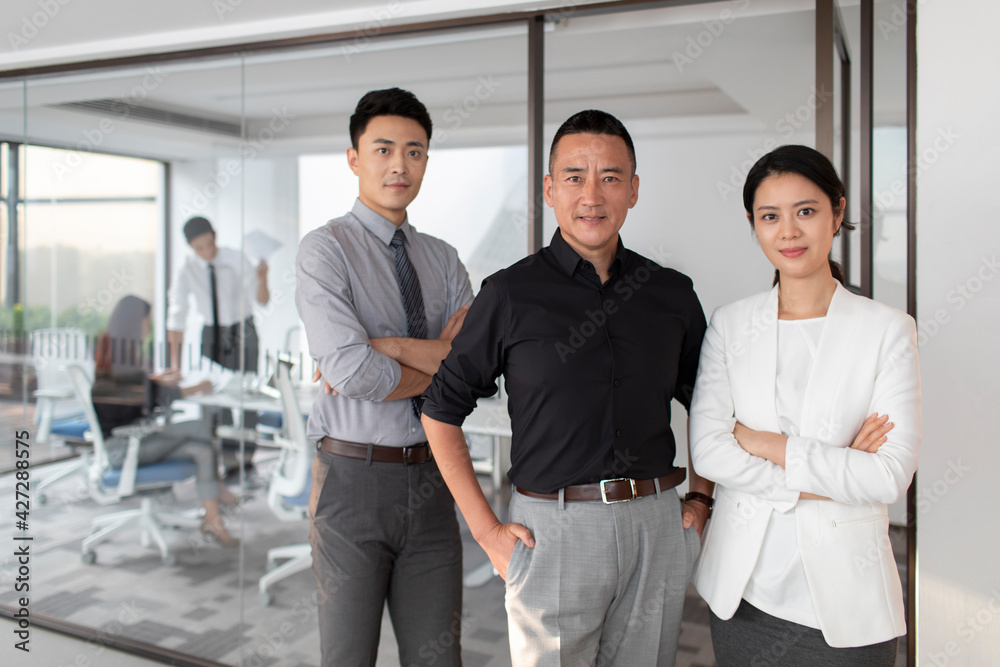 Portrait of business people in office Portrait of business people in office