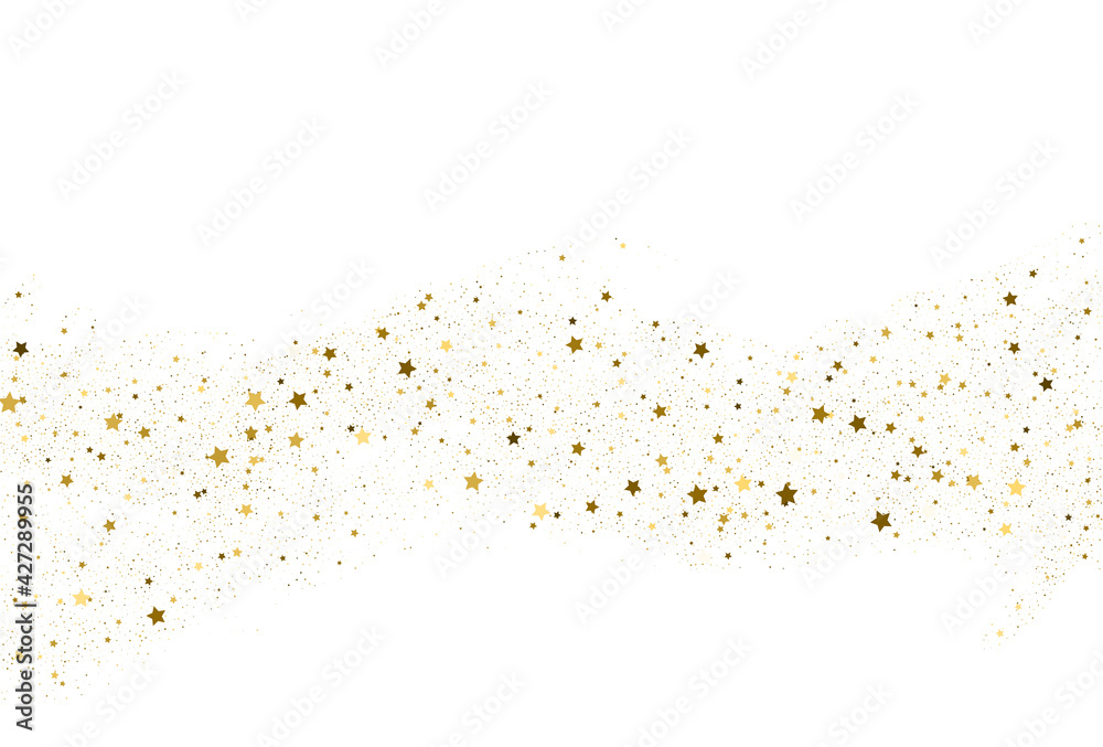 Fototapeta premium Golden stars texture. Holiday digital paper