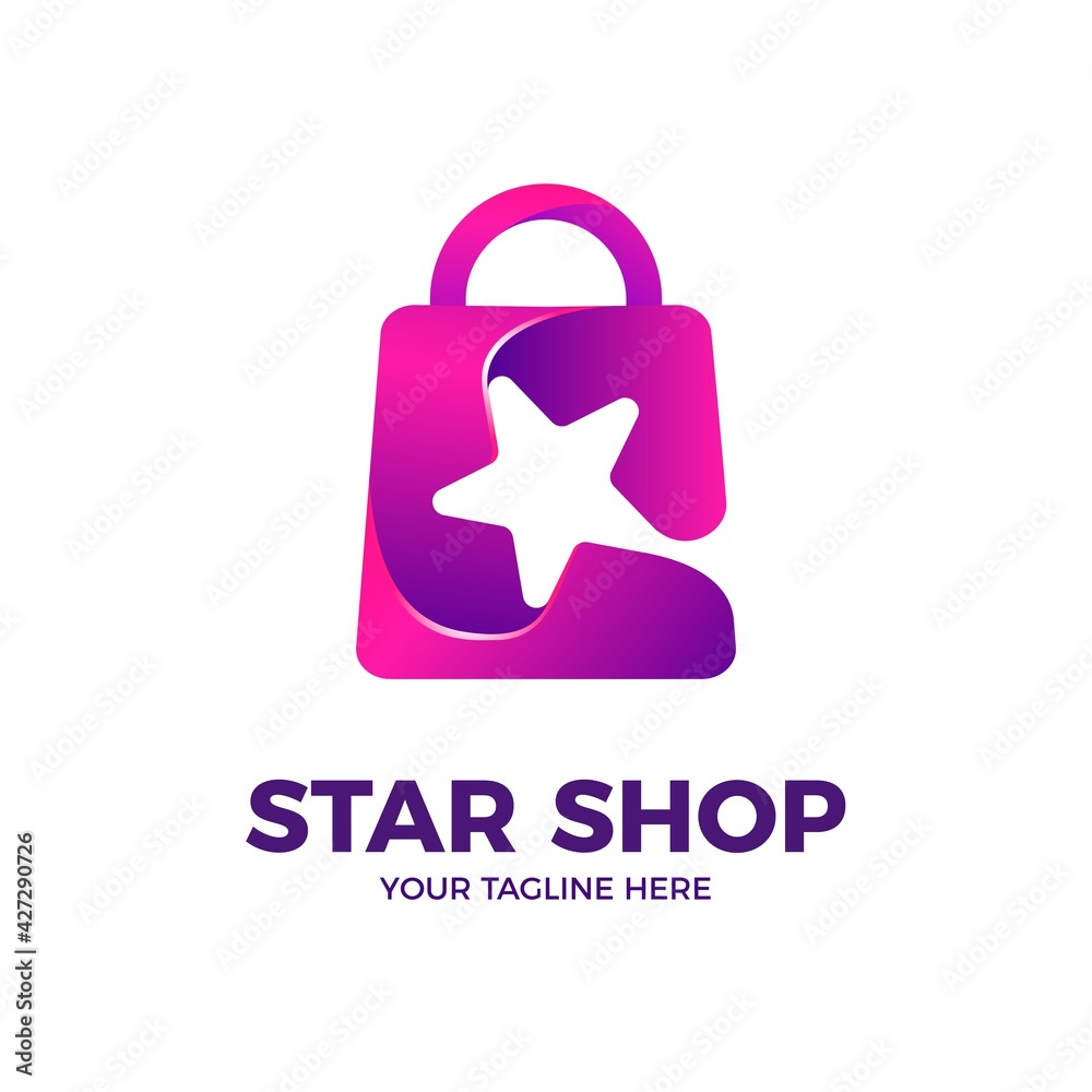 Shopping Bag 3D Logo Template