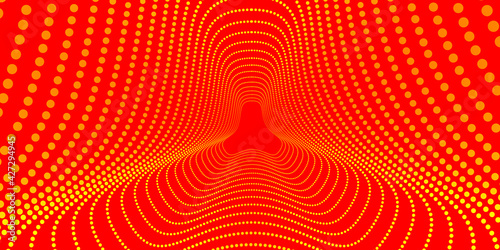 A very beautiful unusual unique spiral pattern consisting of twisting lines and dots. Abstract background for banners, brochures, advertising booklets and packaging