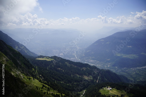 Panoramen am Meraner Höhenweg vom Hochganghaus zum Langsee über die Alpen der Texelgruppe, Südtirol. 