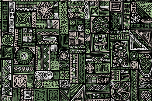 Traditional african vector seamless pattern design