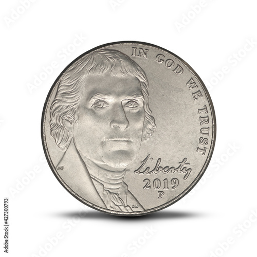 USA 5 cents, 2019 Jefferson Nickel
