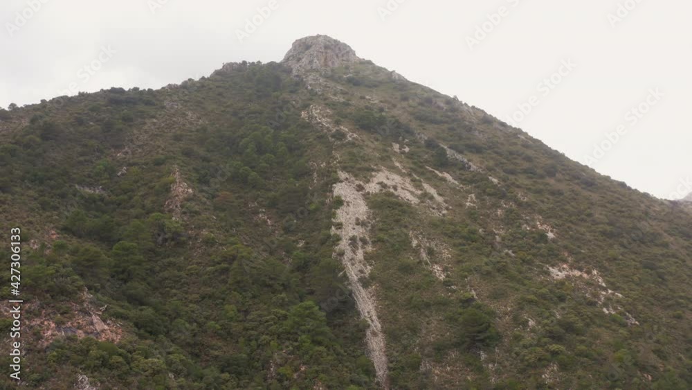 Drone Flight Towards Mountain Peak Drone Flight Towards Mountain Peak