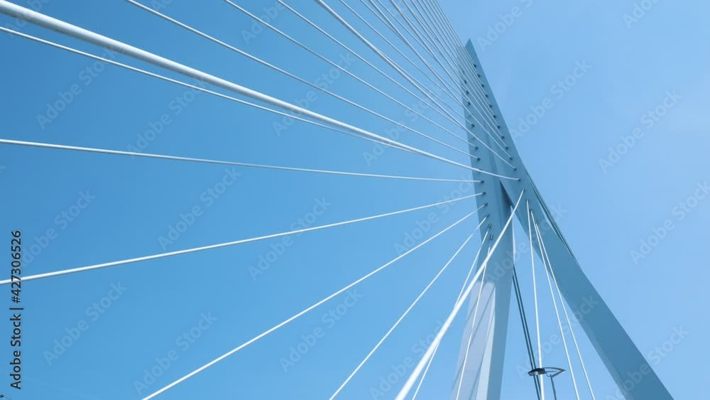 Bridge in Rotterdam city centre, Erasmusbrug, the Netherlands Bridge in Rotterdam city centre, Erasmusbrug, the Netherlands