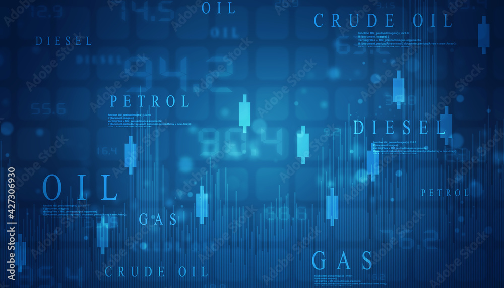 2d rendering Stock market online business concept. business Graph 
