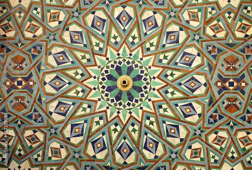 Traditional and handicraft zellige (tile) in Morocco