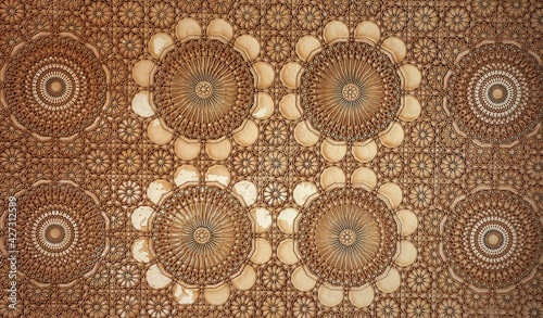 Traditional and handicraft zellige (tile) in Morocco