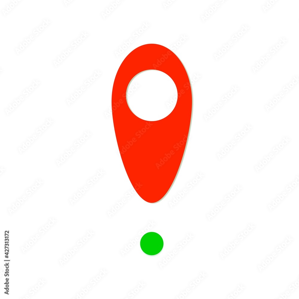 Location pin interface icon. Map pointer icon. Location pin interface icon. Map pointer icon.