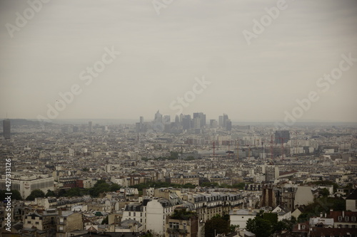 Paris von oben von der Spitze von Sacre Coeur
