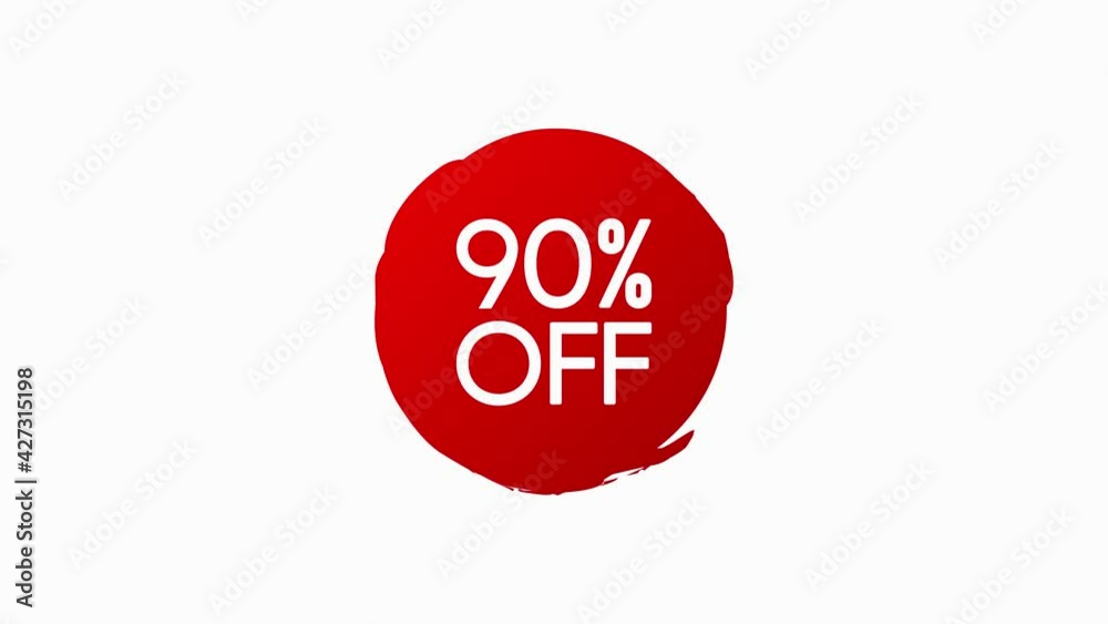 Circle textured hand drawn abstract of red color isolated on white background. Best price, mega discount, hot sale, Motion graphic. Circle textured hand drawn abstract of red color isolated on white background. Best price, mega discount, hot sale, Motion graphic.