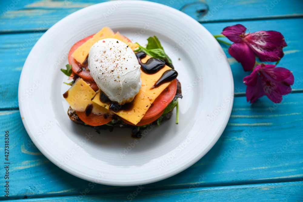 natural, restaurant, dish, morning, brunch, tomato, raw, top view, cream, dinner, poached egg, health, closeup, rye, cuisine, copy space, yolk, rustic, eating, sandwich, bread, breakfast, food, health natural, restaurant, dish, morning, brunch, tomato, raw, top view, cream, dinner, poached egg, health, closeup, rye, cuisine, copy space, yolk, rustic, eating, sandwich, bread, breakfast, food, health