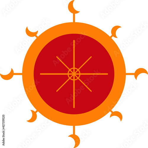 illustration of compass