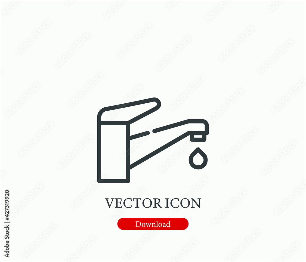 Plumber vector icon. Editable stroke. Linear style sign for use on web design and mobile apps, logo. Symbol illustration. Pixel vector graphics - Vector Plumber vector icon. Editable stroke. Linear style sign for use on web design and mobile apps, logo. Symbol illustration. Pixel vector graphics - Vector