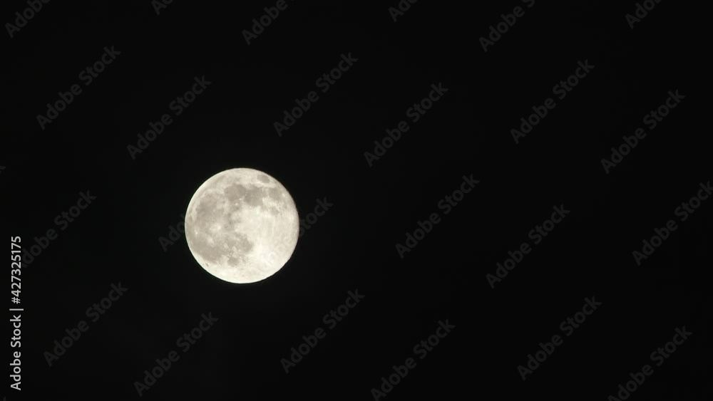 Smoke Passes By Full Moon In Night Sky Smoke Passes By Full Moon In Night Sky