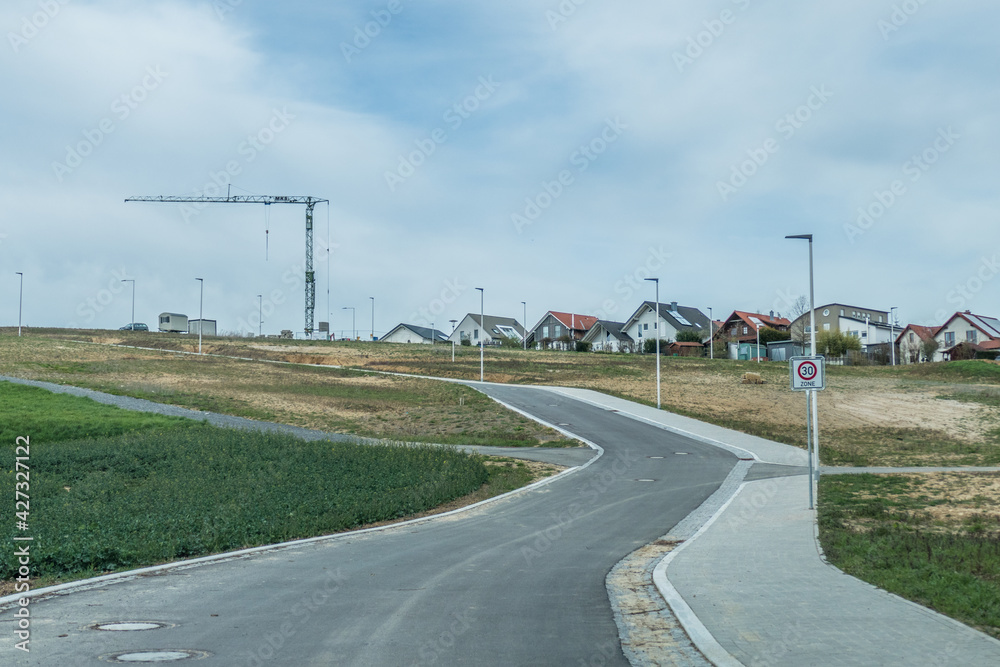 Fototapeta premium Neubaugebiet