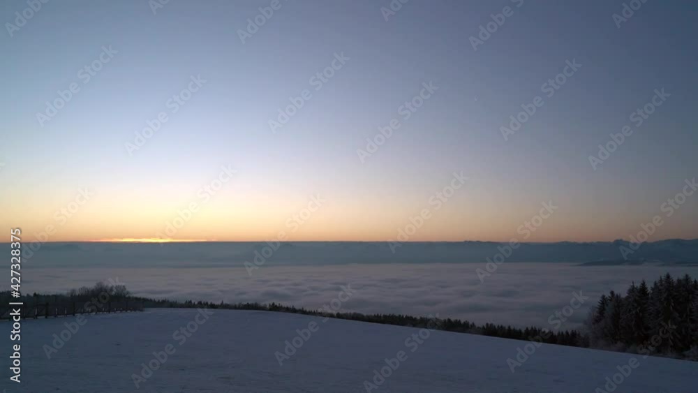 winter sunrise in the alps winter sunrise in the alps