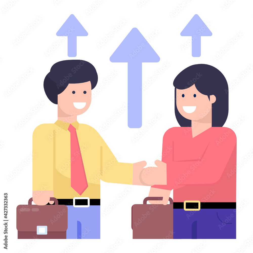 
Office Discussion Flat Icons collection

