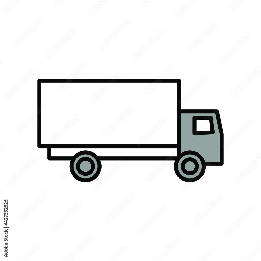 Illustration Vector graphic of Truck icon Illustration Vector graphic of Truck icon