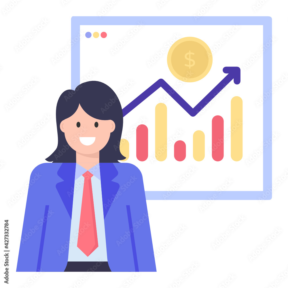 Employees with upward arrow depicting team growth icon
Employees with upward arrow depicting team growth icon