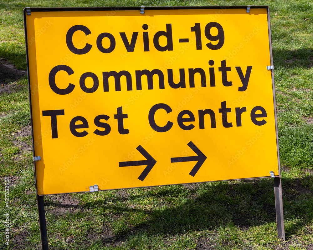 Fototapeta premium Covid-19 Community Test Centre in London