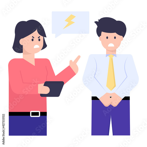  Business negotiation flat vector design, easy to use and editable