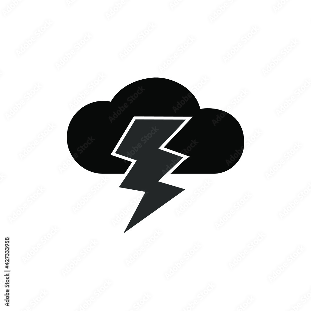 Illustration Vector graphic of Storm icon template Illustration Vector graphic of Storm icon template