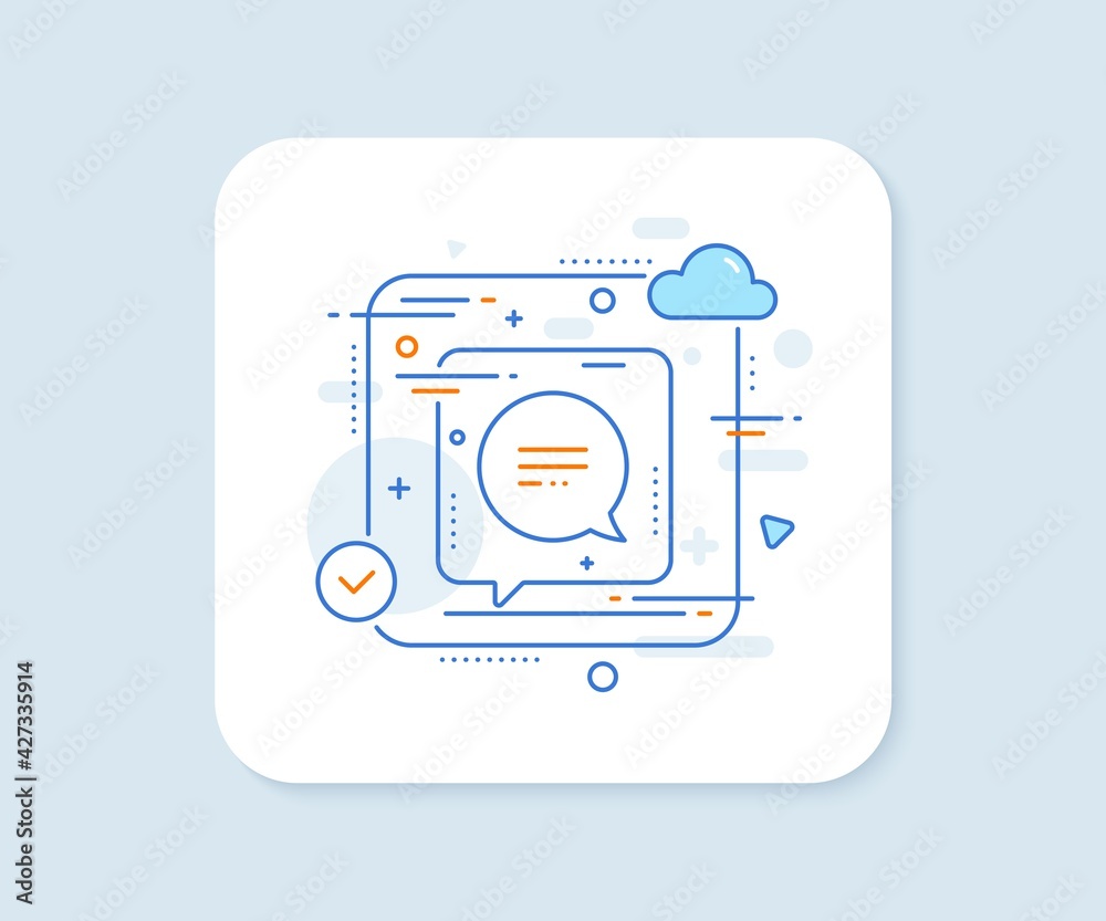 Text message line icon. Abstract vector button. Chat comment sign. Speech bubble symbol. Text message line icon. Speech bubble concept. Vector Text message line icon. Abstract vector button. Chat comment sign. Speech bubble symbol. Text message line icon. Speech bubble concept. Vector