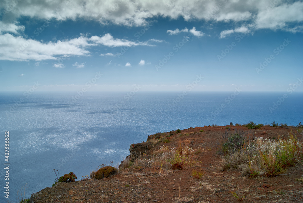 seascape atlantic ocean, viewpoint cliff from Ponta do Pargo seascape atlantic ocean, viewpoint cliff from Ponta do Pargo