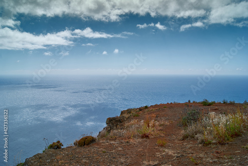 seascape atlantic ocean, viewpoint cliff from Ponta do Pargo