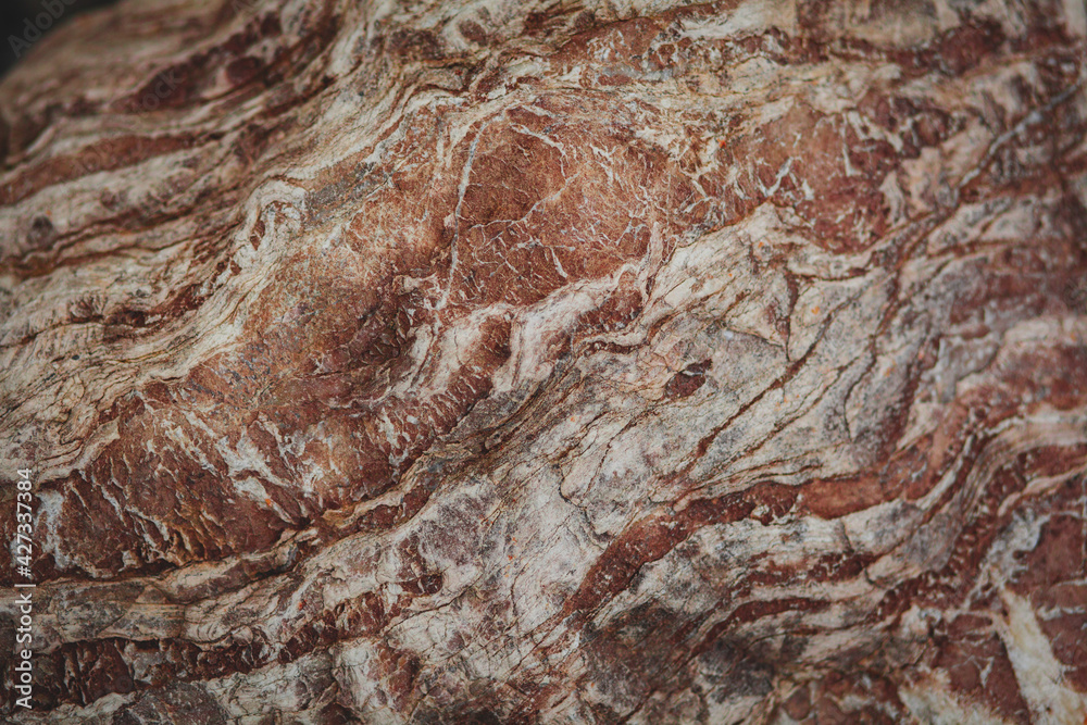 abstract stone texture three color, white and burgundy and brown