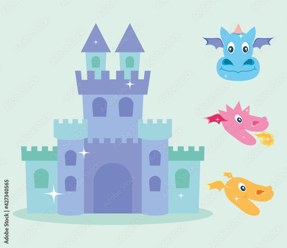 castle and dragons