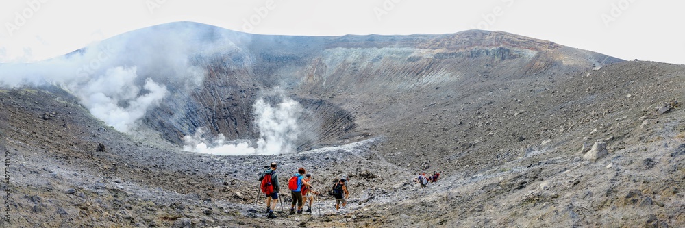 Cratère de la Fossa de Vulcano en Sicile