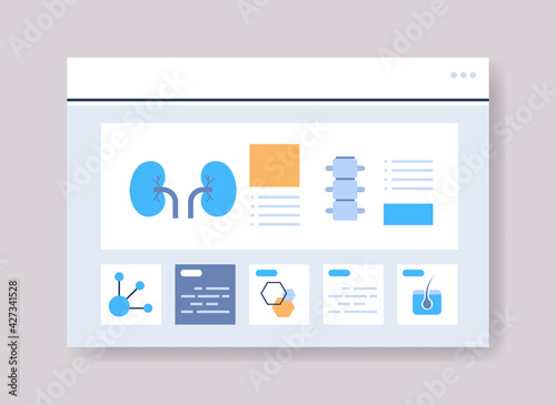 infographic template for medical presentation medicine healthcare concept online web page interface